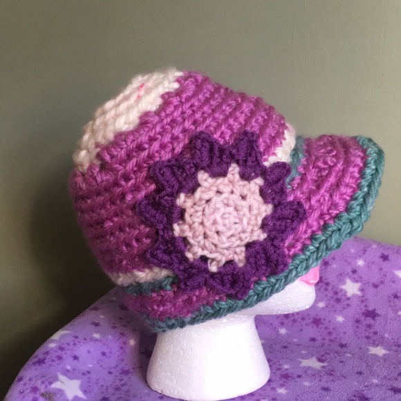 crochet hats Accessories - Extremely warm flower derby medium